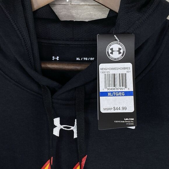 Under Armour Mens Hustle Fleece Hoodie Castle View Lacrosse Sweatshirt Size XL - Picture 10 of 13